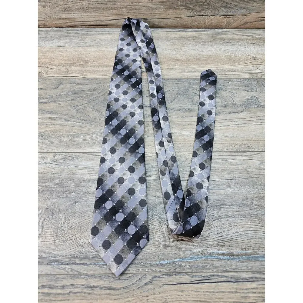 Pronto Uomo Silk Tie Gray Men Necktie